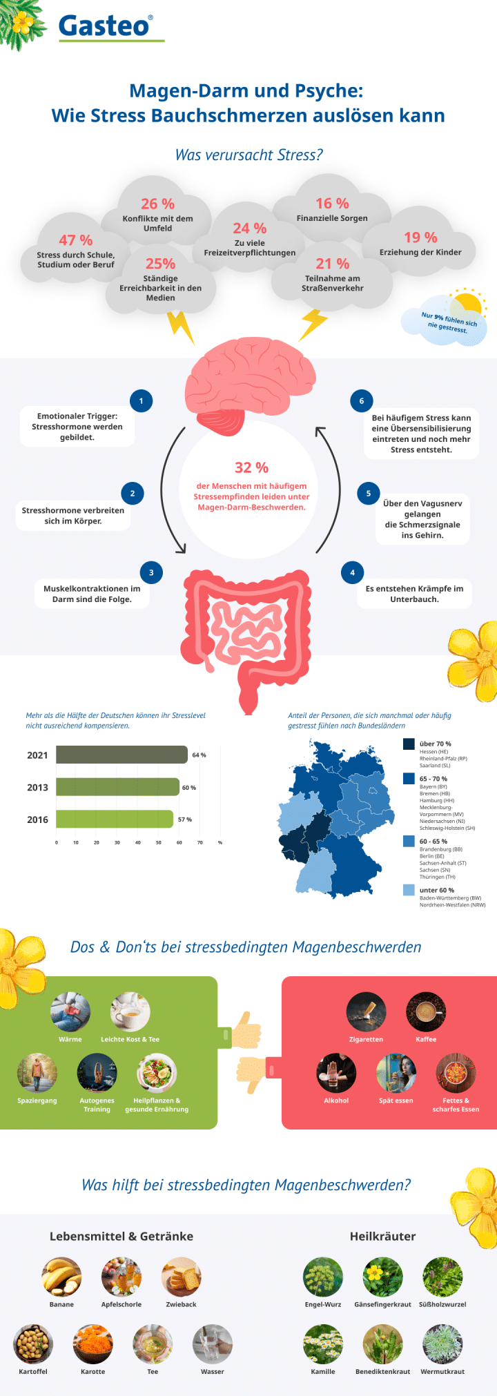 Bauch und Psyche Wie Stress Magen Darm Probleme auslösen kann Gasteo